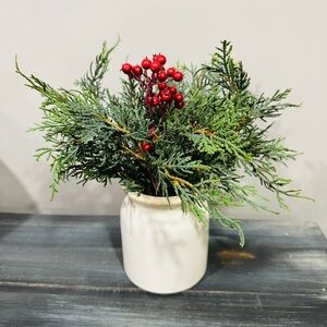 Hearth and Hand Cedar/Berry Arrangement